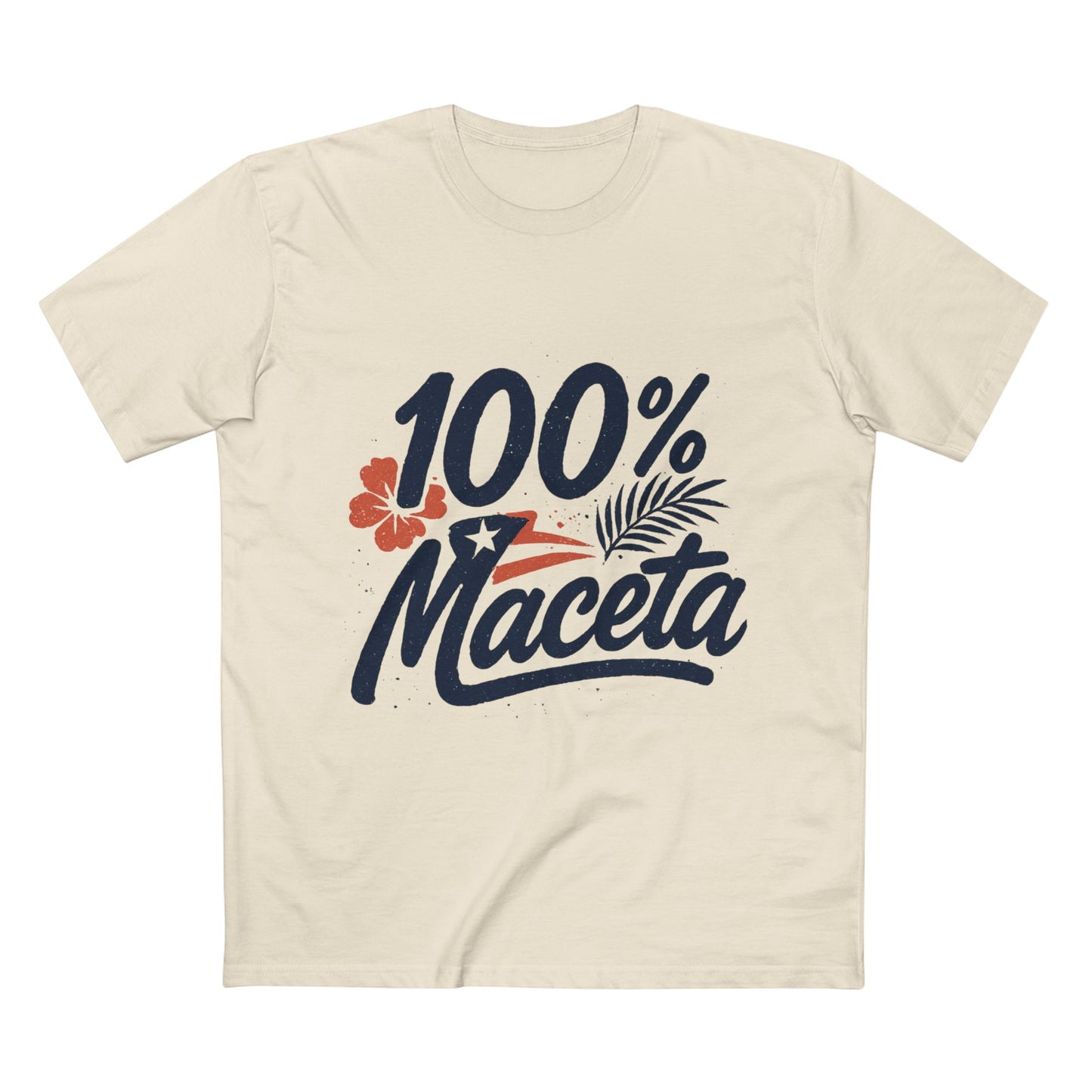 "100% Maceta" Funny Puerto Rican Men's Tee