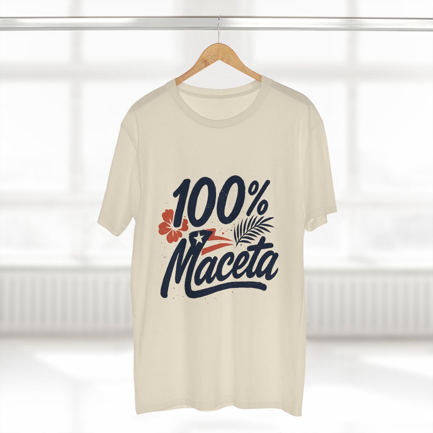 "100% Maceta" Funny Puerto Rican Men's Tee