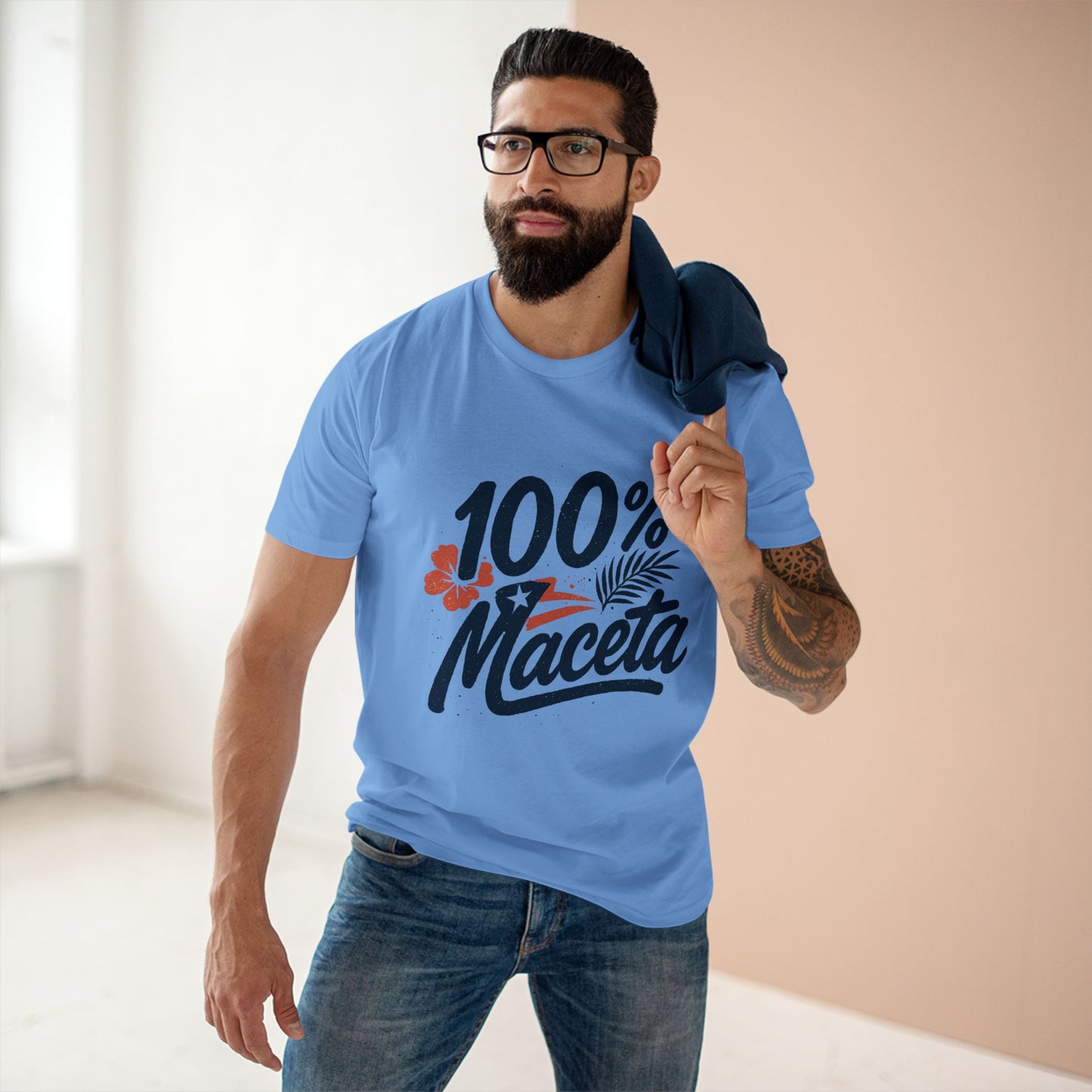 "100% Maceta" Funny Puerto Rican Men's Tee