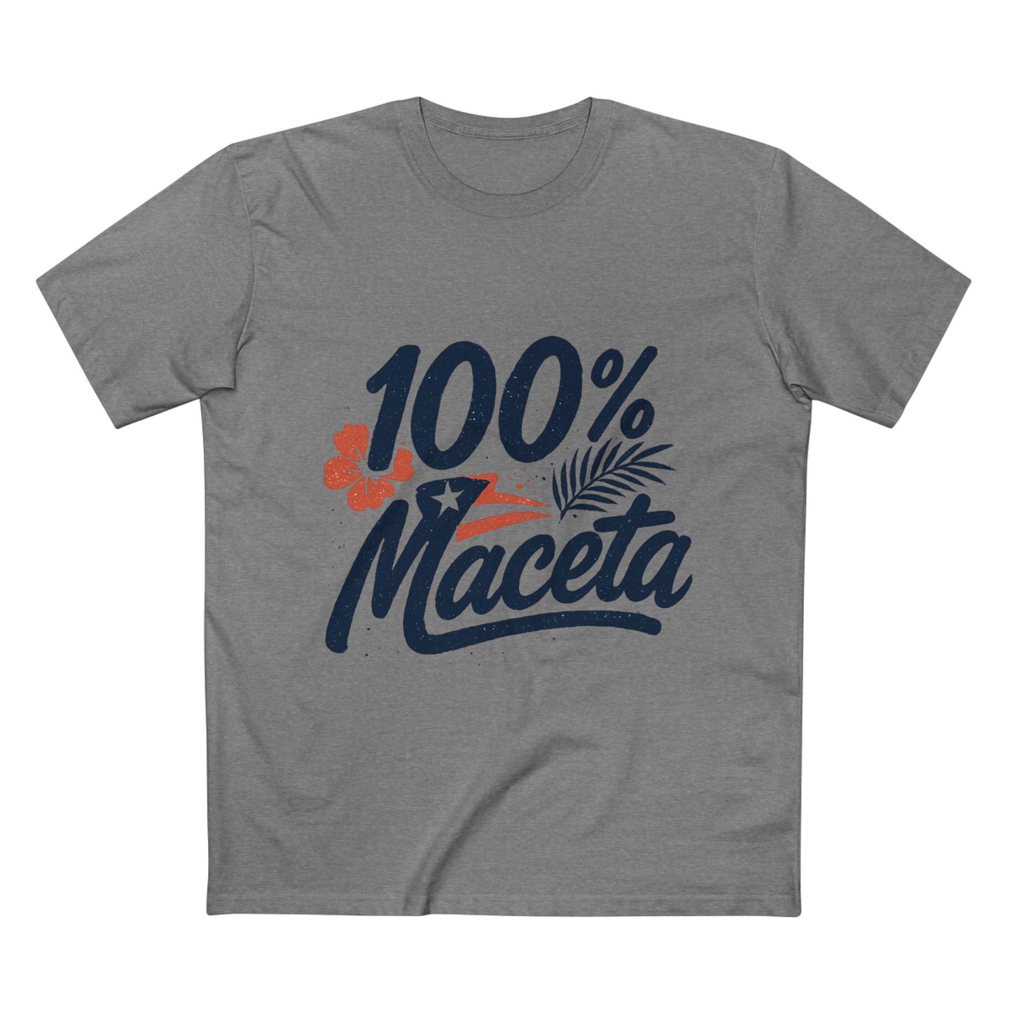 "100% Maceta" Funny Puerto Rican Men's Tee