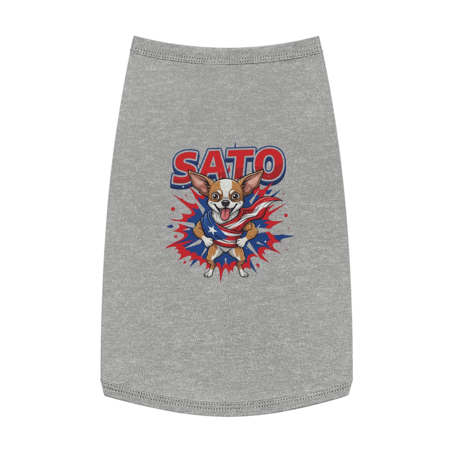 The "Super Sato" Hero Pink Dog Shirt for Dogs