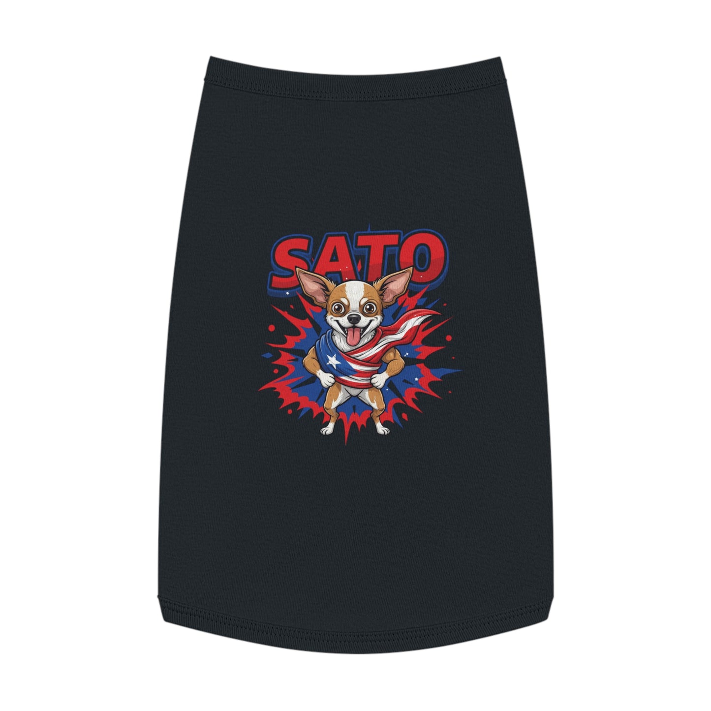 The "Super Sato" Hero Pink Dog Shirt for Dogs