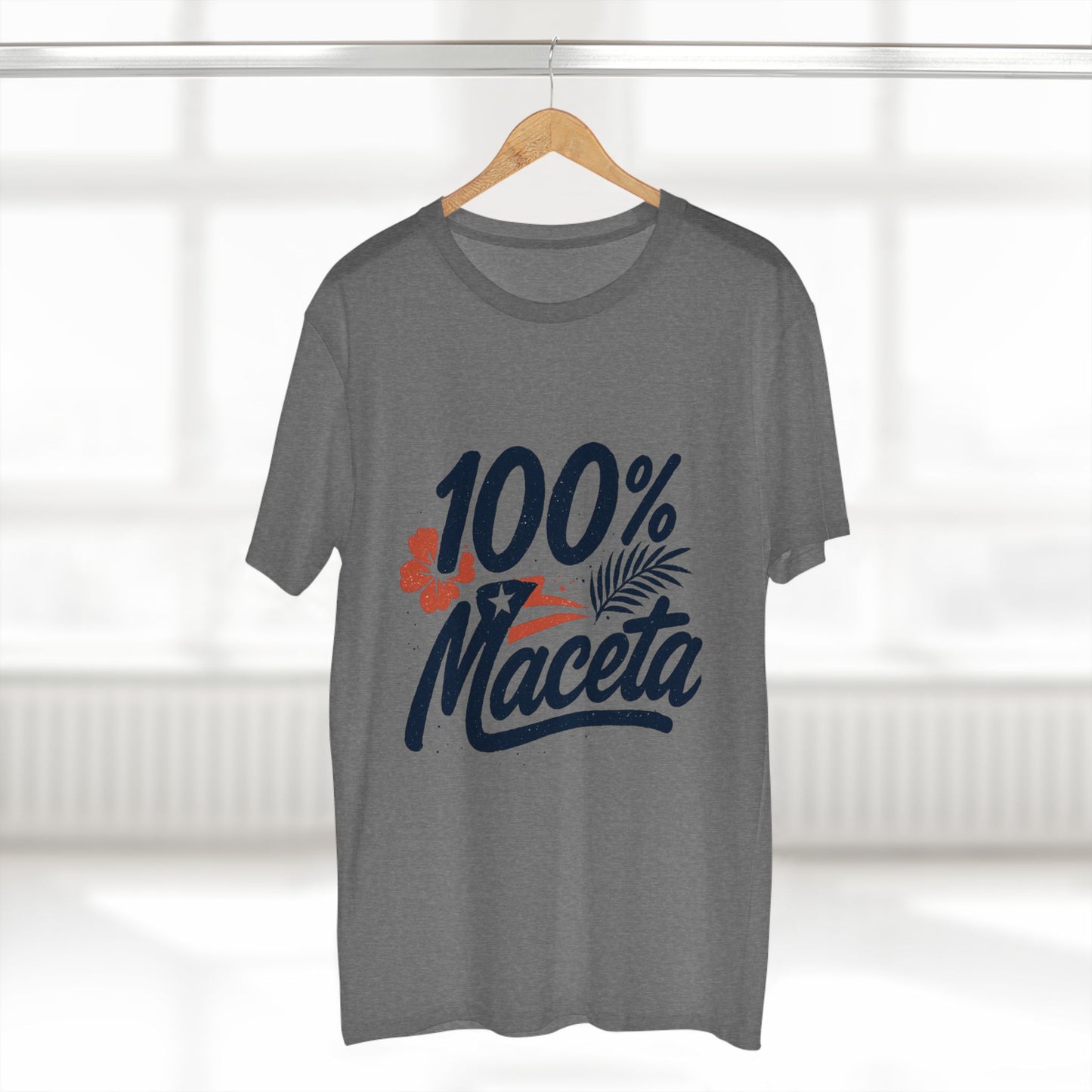 "100% Maceta" Funny Puerto Rican Men's Tee