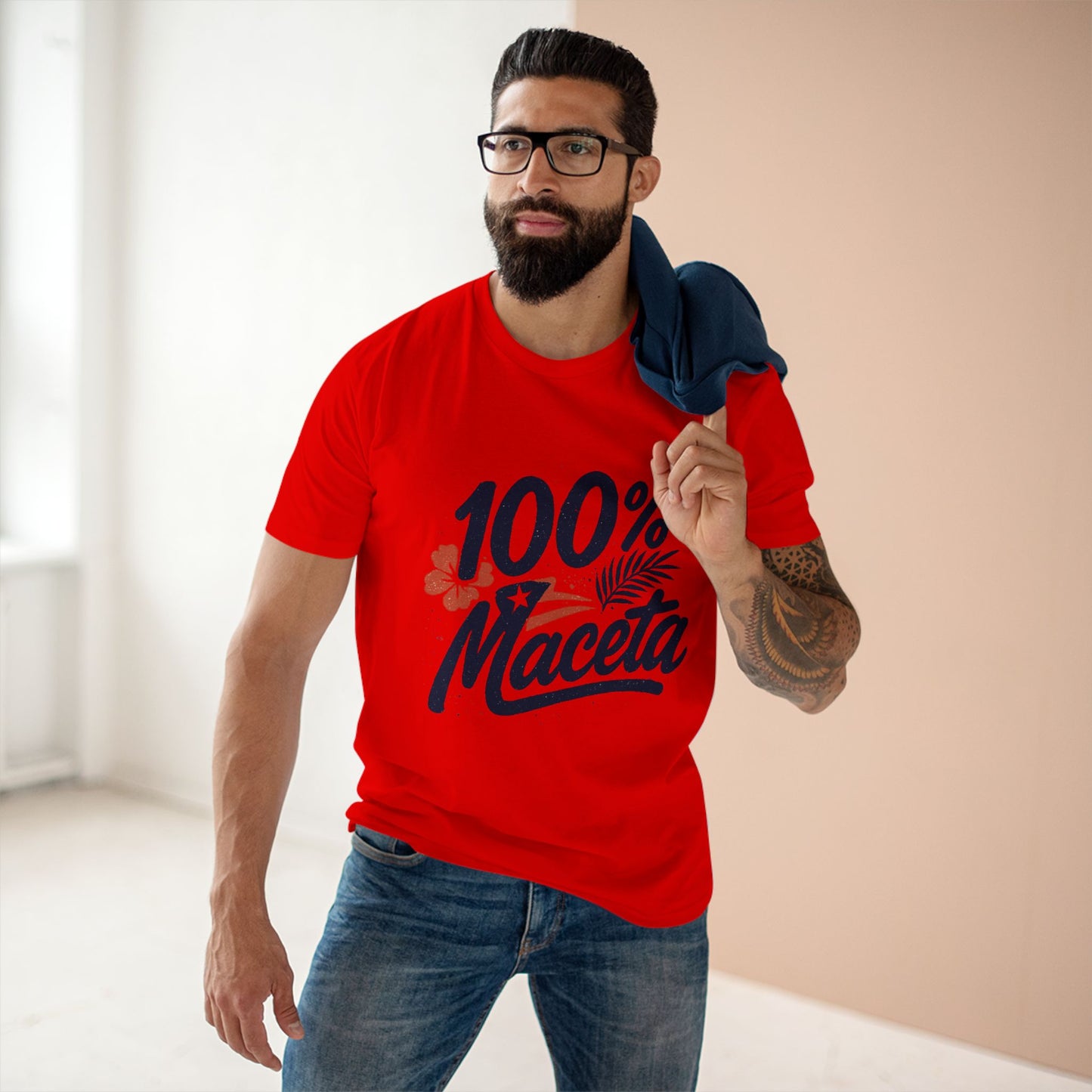 "100% Maceta" Funny Puerto Rican Men's Tee